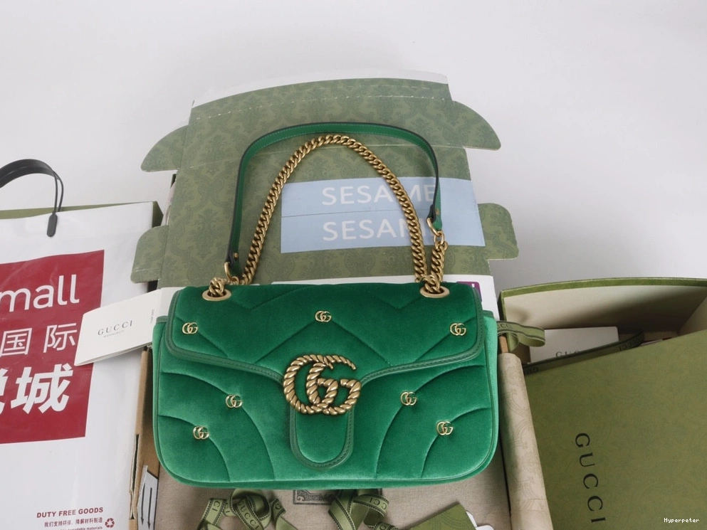 Hyper Peter shoulder mini GUCCI GG Marmont bag 0810